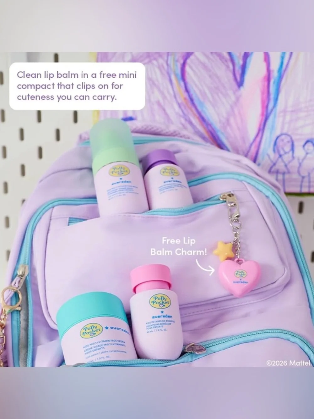 Evereden X Polly Pocket Travel Size Kids Skin & Haircare Set